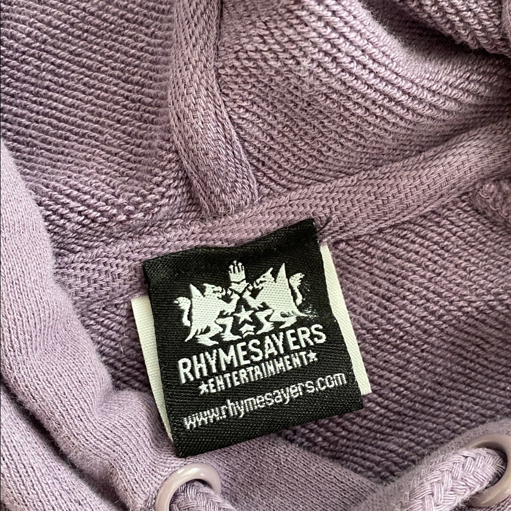 Rhymesayers Atmosphere Tagged Hoodie Purple Pullover‎ Sweatshirt XS - Picture 3 of 5